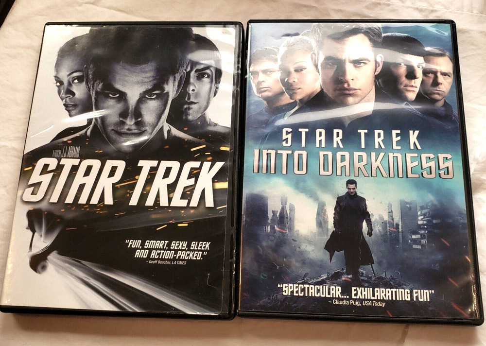 Star Trek Into Darkness Movie DVDs Star Trek 2009 2013 2 Lot Bundle Sci-Fi